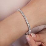 PAVOI 14K Gold Plated 3mm Cubic Zirconia Classic Tennis Bracelet | Gold Bracelets for Women | Size 6.5-7.5 Inch - Image 2